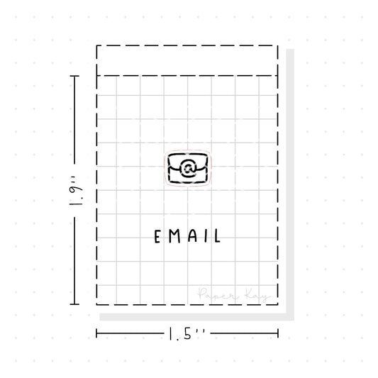 (PM169) Email - Tiny Minimal Icon Stickers