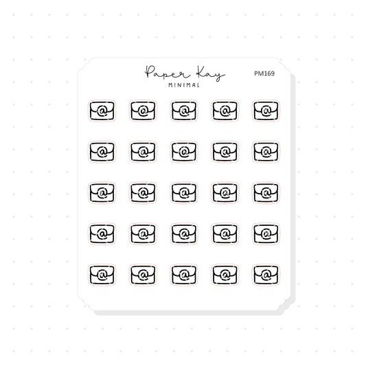 (PM169) Email - Tiny Minimal Icon Stickers