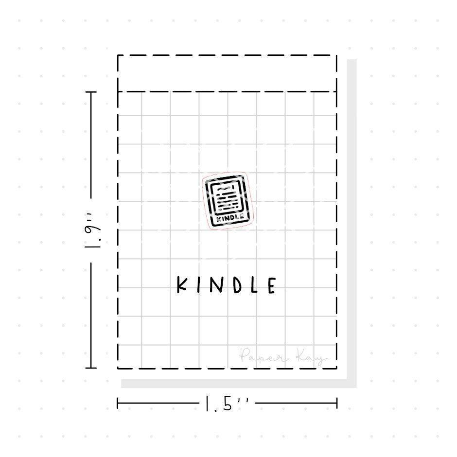 (PM170) Kindle - Tiny Minimal Icon Stickers