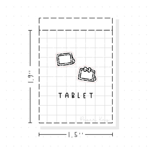 (PM171) Tablet - Tiny Minimal Icon Stickers