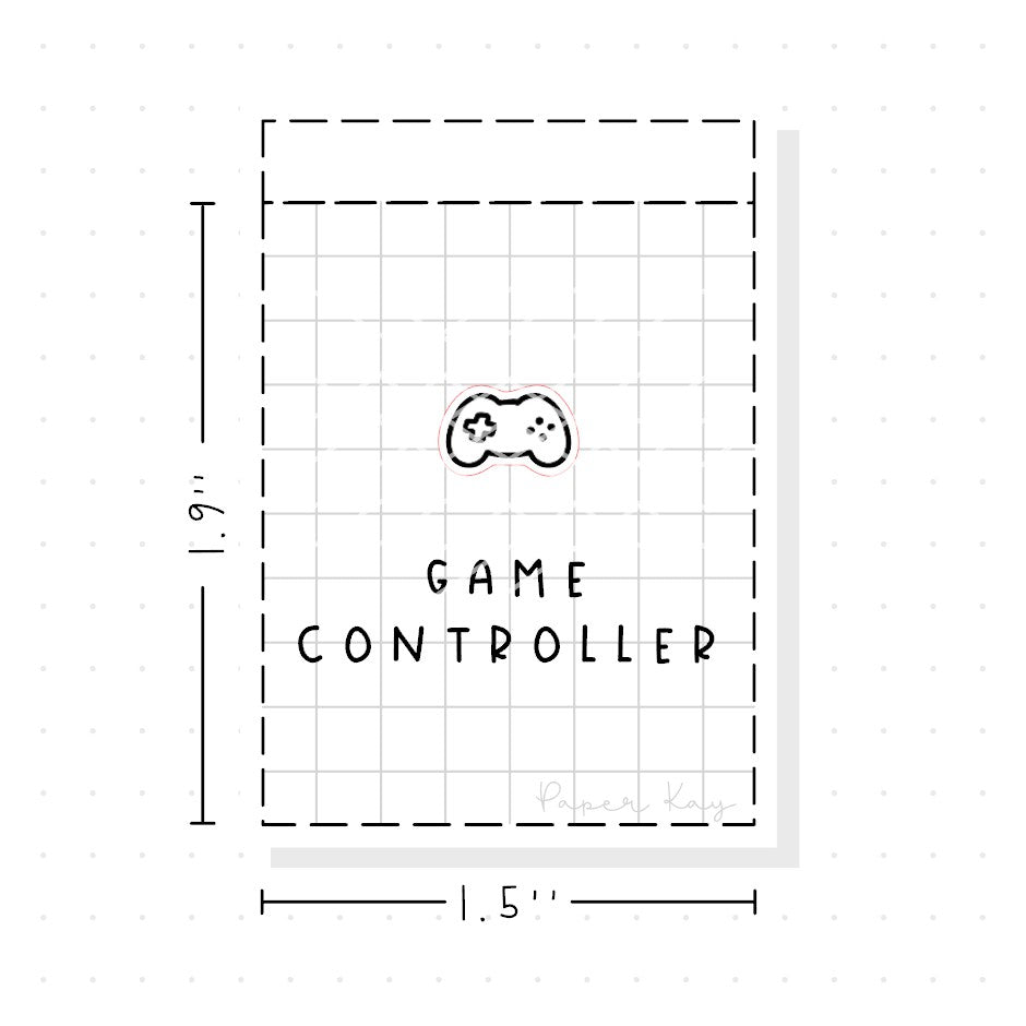 (PM173) Game Controller - Tiny Minimal Icon Stickers