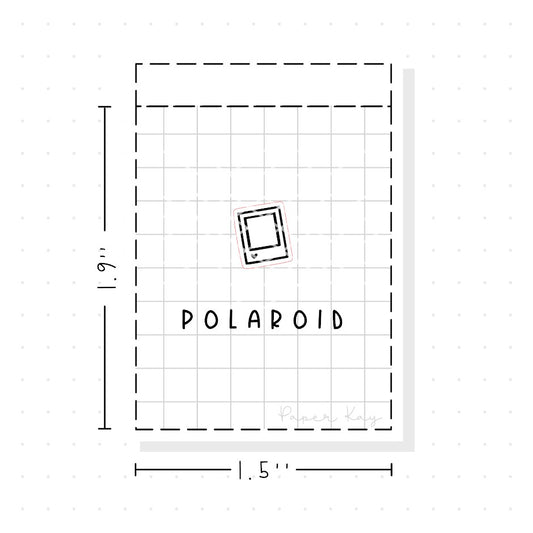 (PM175) Polaroid - Tiny Minimal Icon Stickers