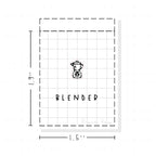 (PM176) Blender - Tiny Minimal Icon Stickers