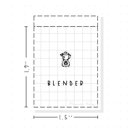(PM176) Blender - Tiny Minimal Icon Stickers
