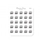 (PM182) Cafe - Tiny Minimal Icon Stickers