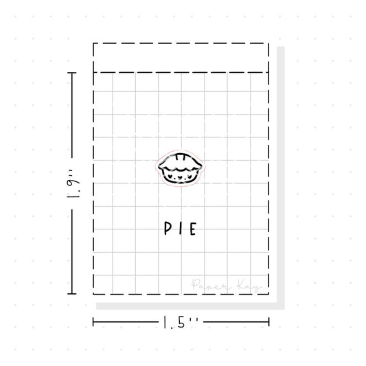 (PM183) Pie - Tiny Minimal Icon Stickers