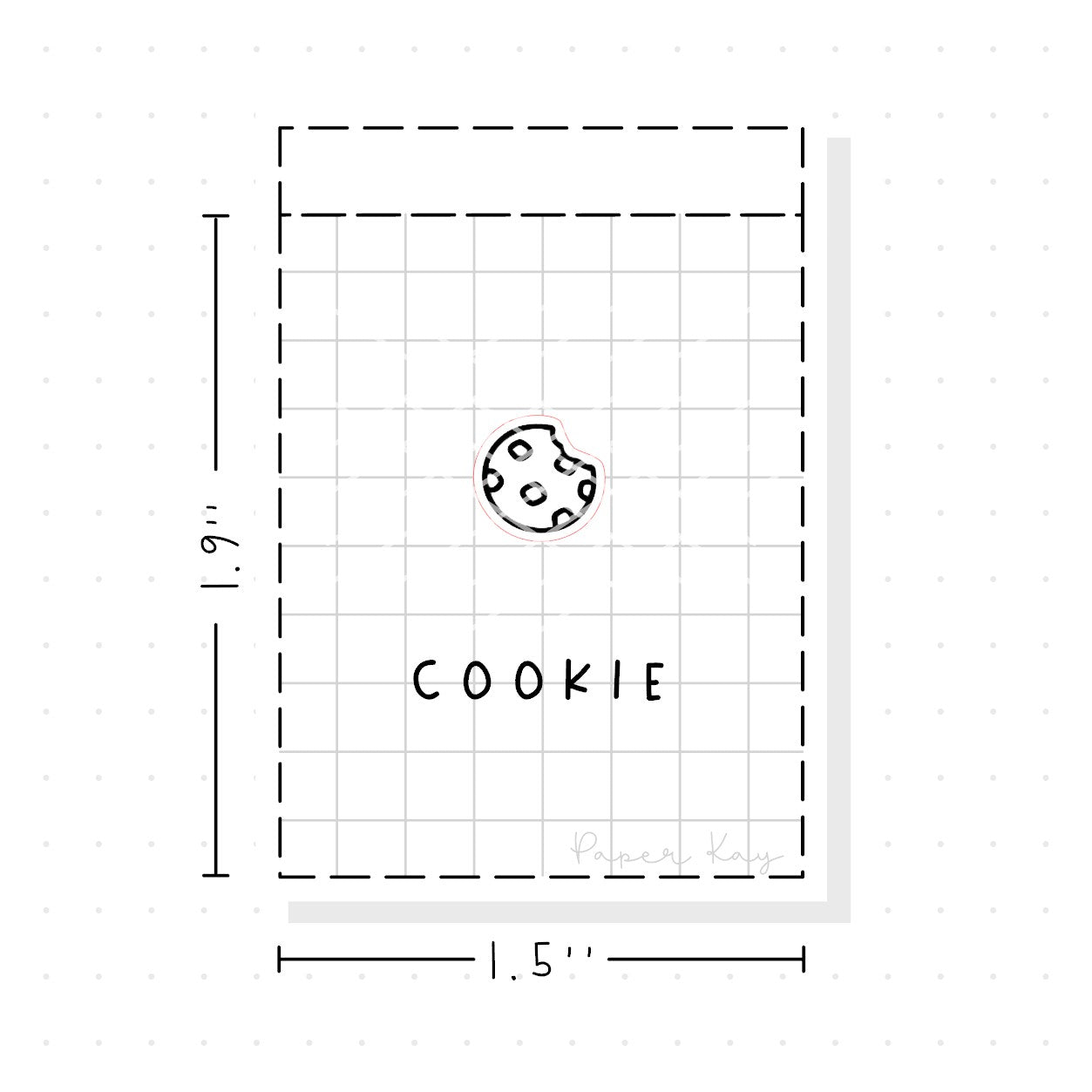 (PM184) Cookie - Tiny Minimal Icon Stickers