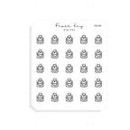 (PM186) Apron - Tiny Minimal Icon Stickers