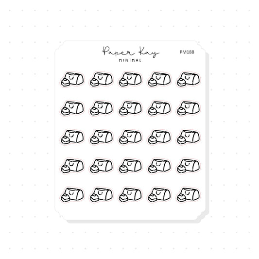 (PM188) Duffle Bag - Tiny Minimal Icon Stickers