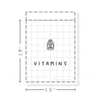 (PM191) Vitamins - Tiny Minimal Icon Stickers