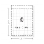 (PM193) Medicine Bottle - Tiny Minimal Icon Stickers