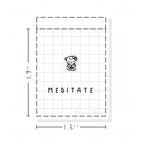 (PM194) Meditate - Tiny Minimal Icon Stickers