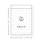 (PM196) Trees - Tiny Minimal Icon Stickers