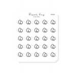 (PM196) Trees - Tiny Minimal Icon Stickers