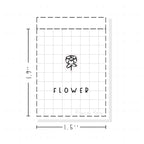 (PM197) Flower - Tiny Minimal Icon Stickers