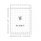 (PM200) Plant - Tiny Minimal Icon Stickers