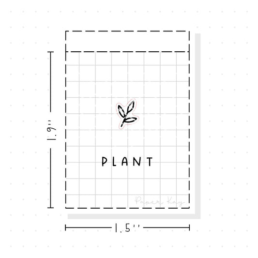 (PM200) Plant - Tiny Minimal Icon Stickers