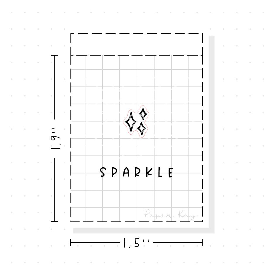 (PM201) Sparkle - Tiny Minimal Icon Stickers