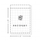 (PM203) Passport - Tiny Minimal Icon Stickers