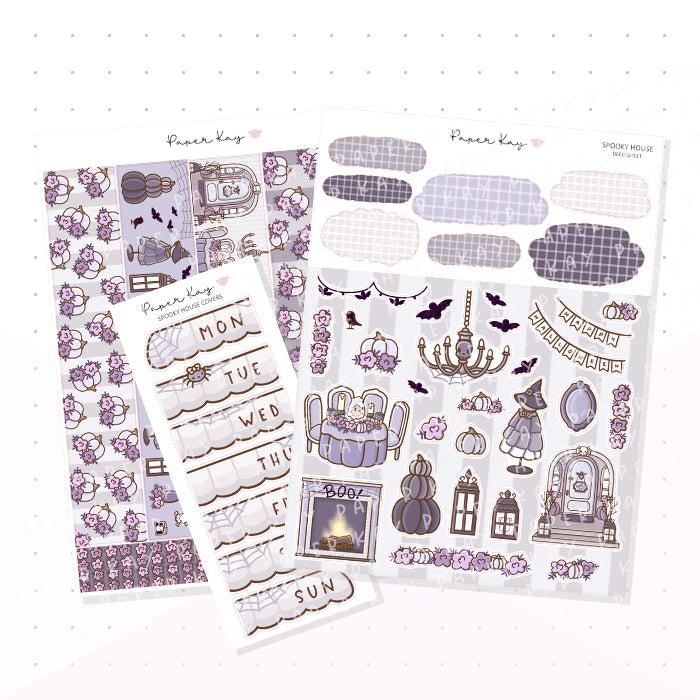 Spooky House Journaling Kit - Planner Stickers