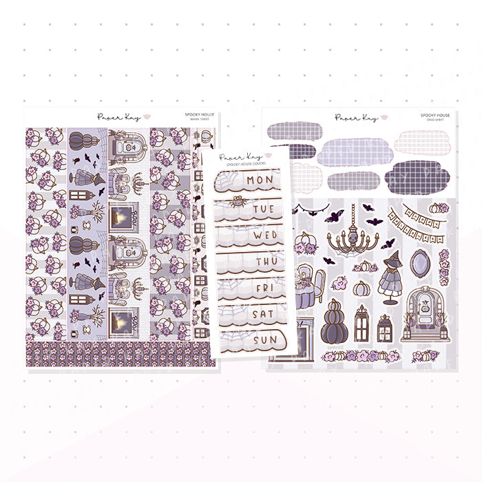 Spooky House Journaling Kit - Planner Stickers