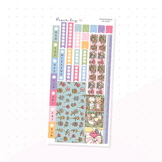 Wildflowers Hobonichi Weeks Kit - Planner Stickers