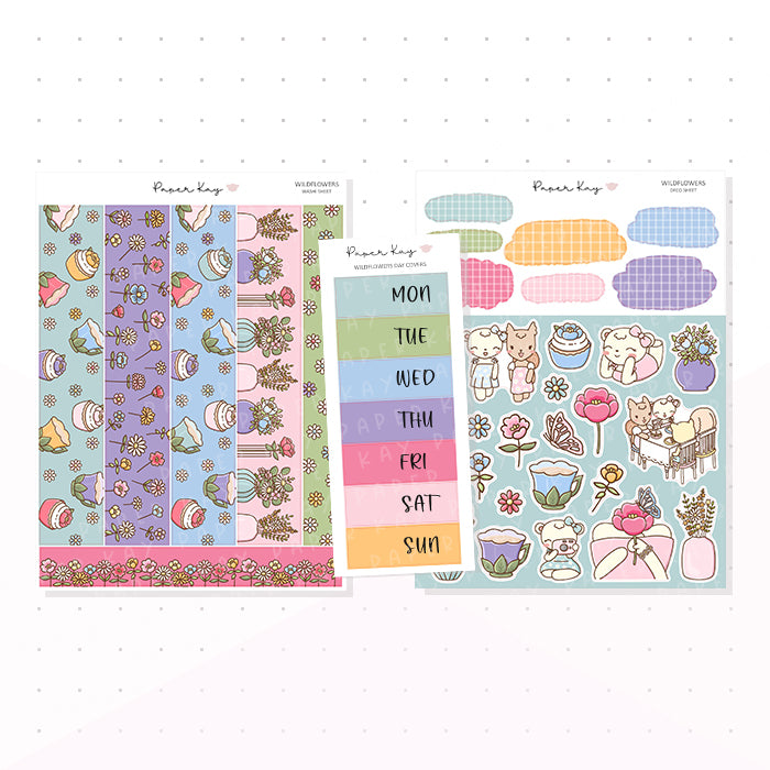Wildflowers Journaling Kit - Planner Stickers