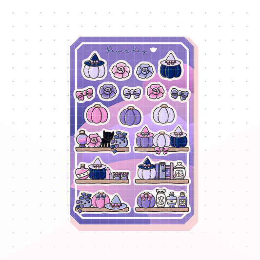 Witchy Shelves Bujo Deco Planner Stickers
