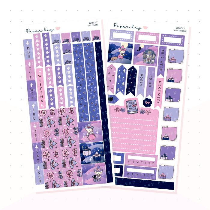 Witchy Hobonichi Weeks Kit - Planner Stickers